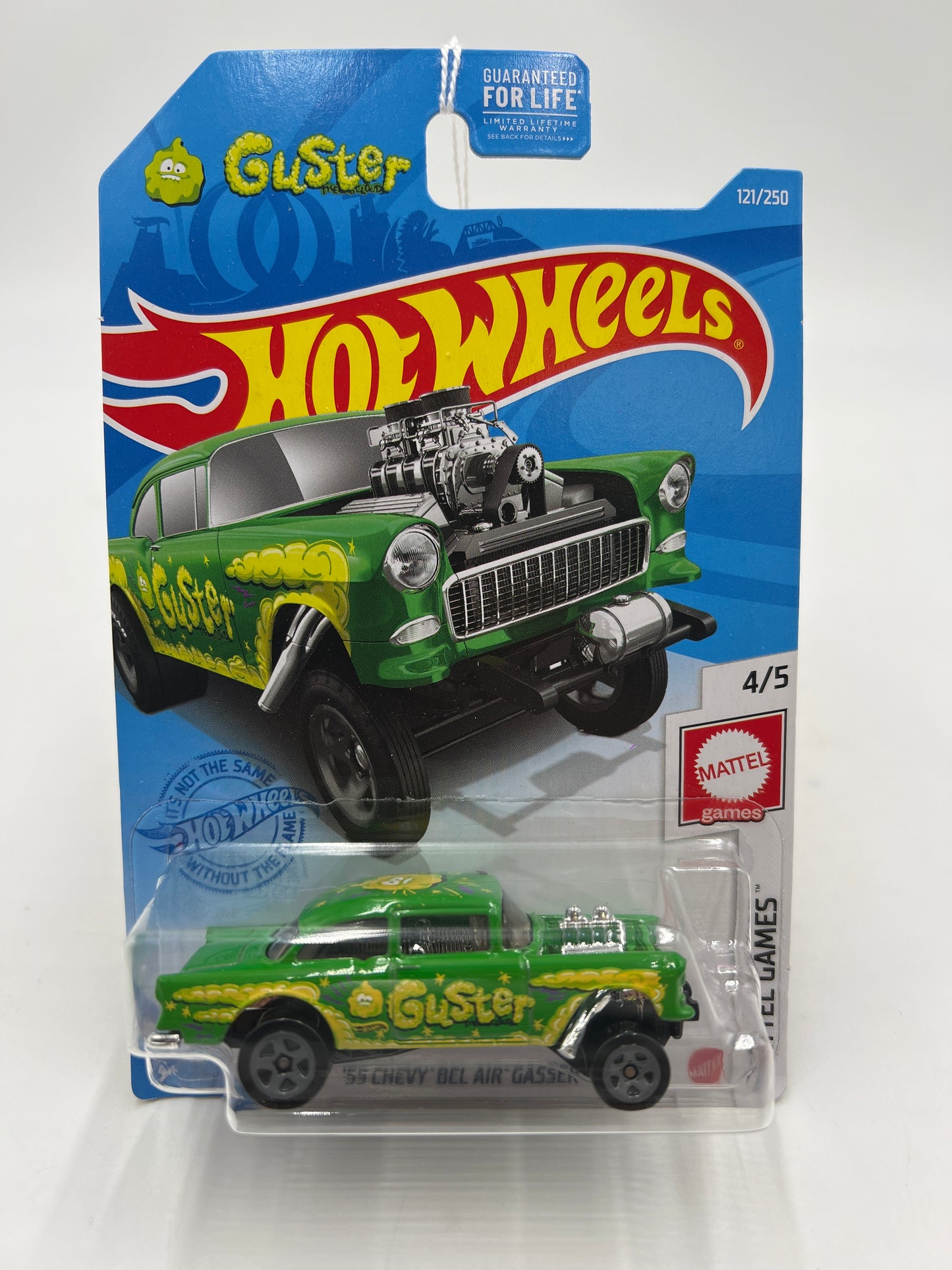 2021 Hot Wheels HW Mattel Games #121 55 Chevy Bel Air Gasser Green 12B