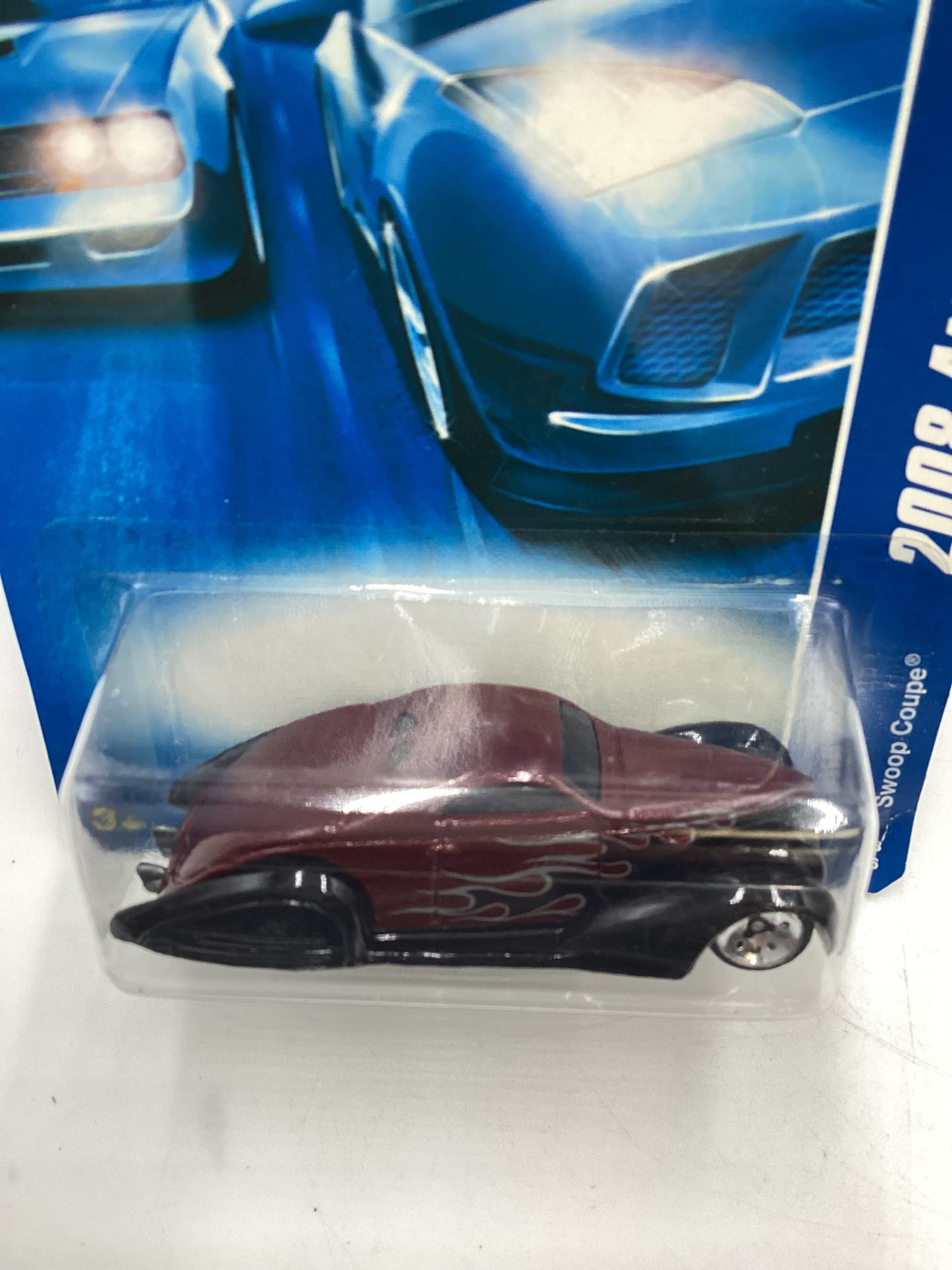 2008 Hot Wheels All Stars #51 Swoop Coupe Maroon Z2