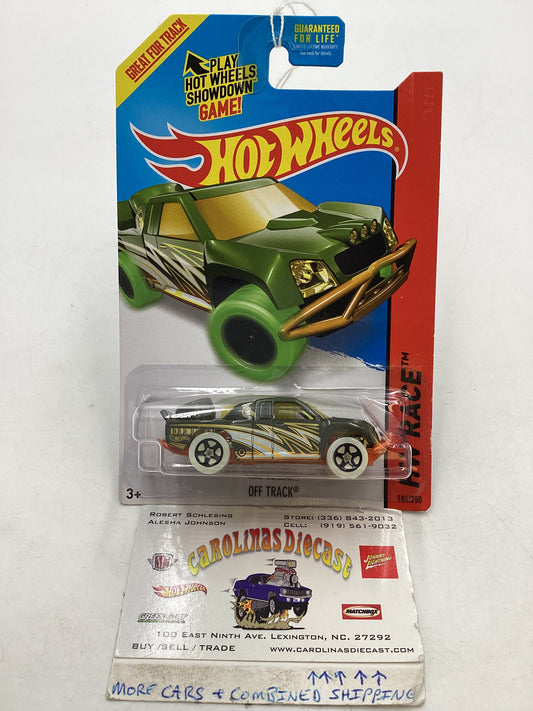 2014 Hot Wheels Treasure Hunt #184 Off Track Green 277R