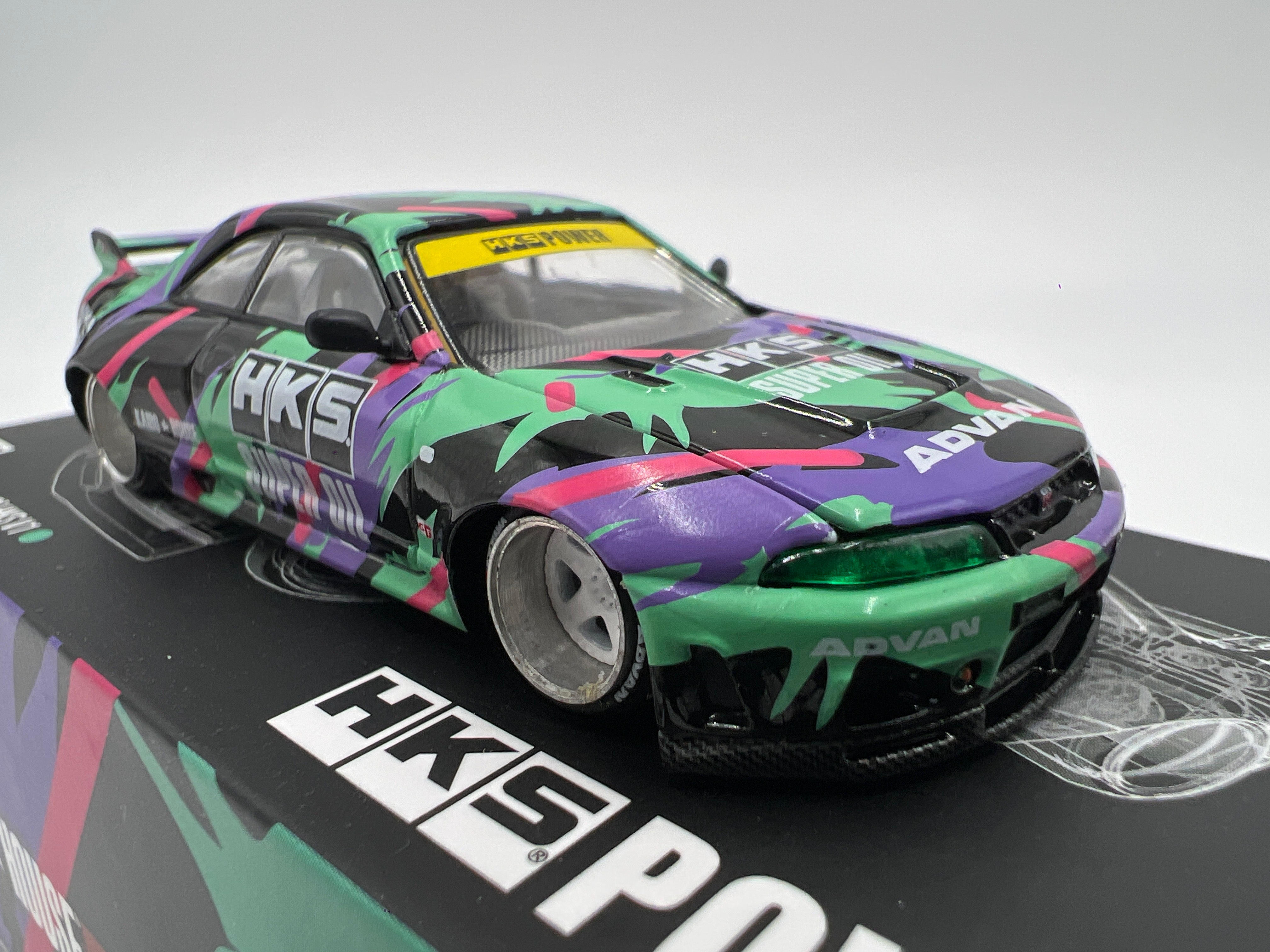 Mini GT x Kaido House #129 Nissan Skyline GT-R R33 HKS V1