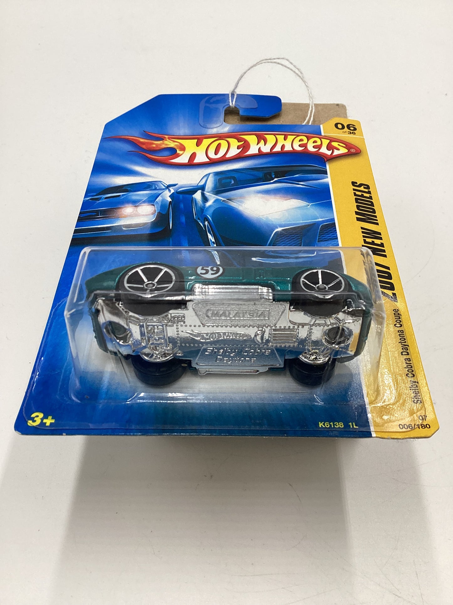 2007 Hot Wheels New Models #6 Shelby Cobra Daytona Coupe Teal 21A