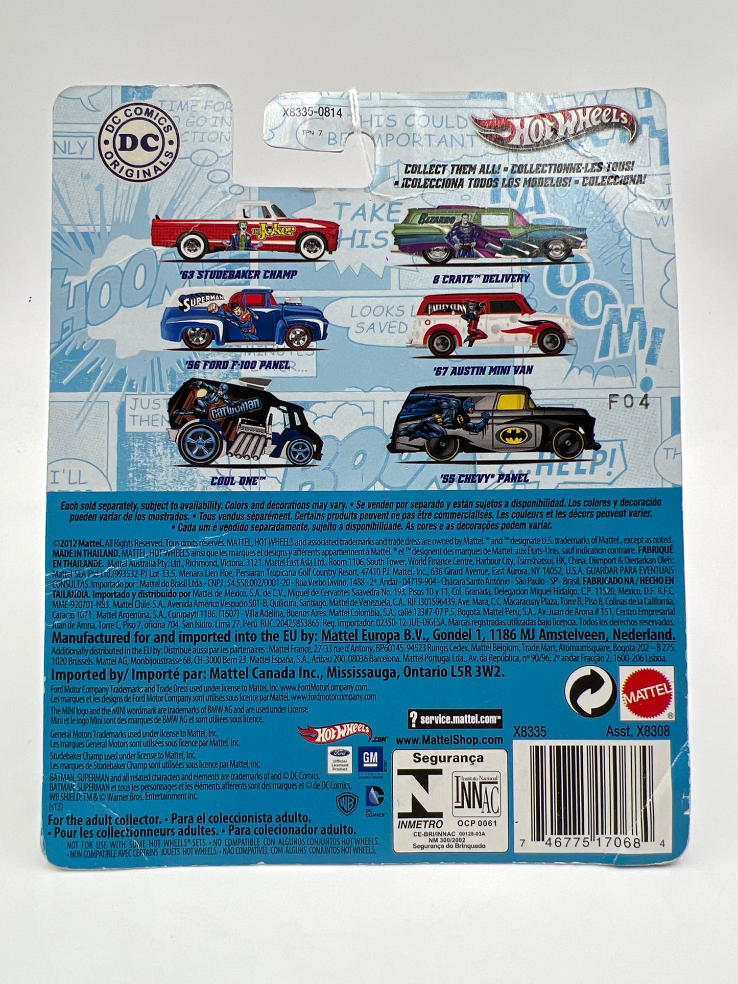 Hot Wheels Pop Culture Premium DC Comics Catwoman Cool One (Bad Card) 268G
