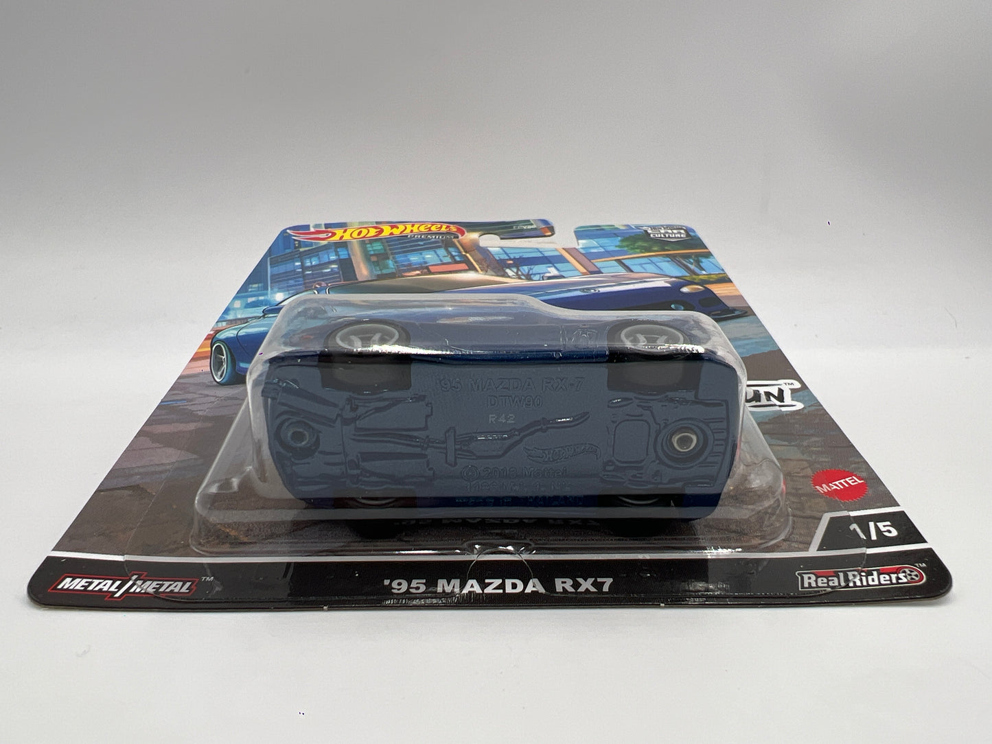 Hot Wheels Premium Ronin Run #1 95 Mazda RX7 Blue 258C