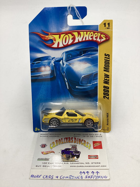 2008 Hot Wheels New Models #011 Acura NSX Yellow 107B