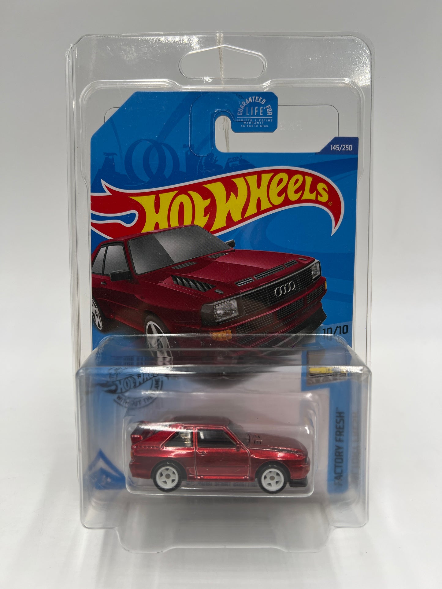 2020 Hot Wheels Super Treasure Hunt #145 84 Audi Sport Quattro Red W/Protector