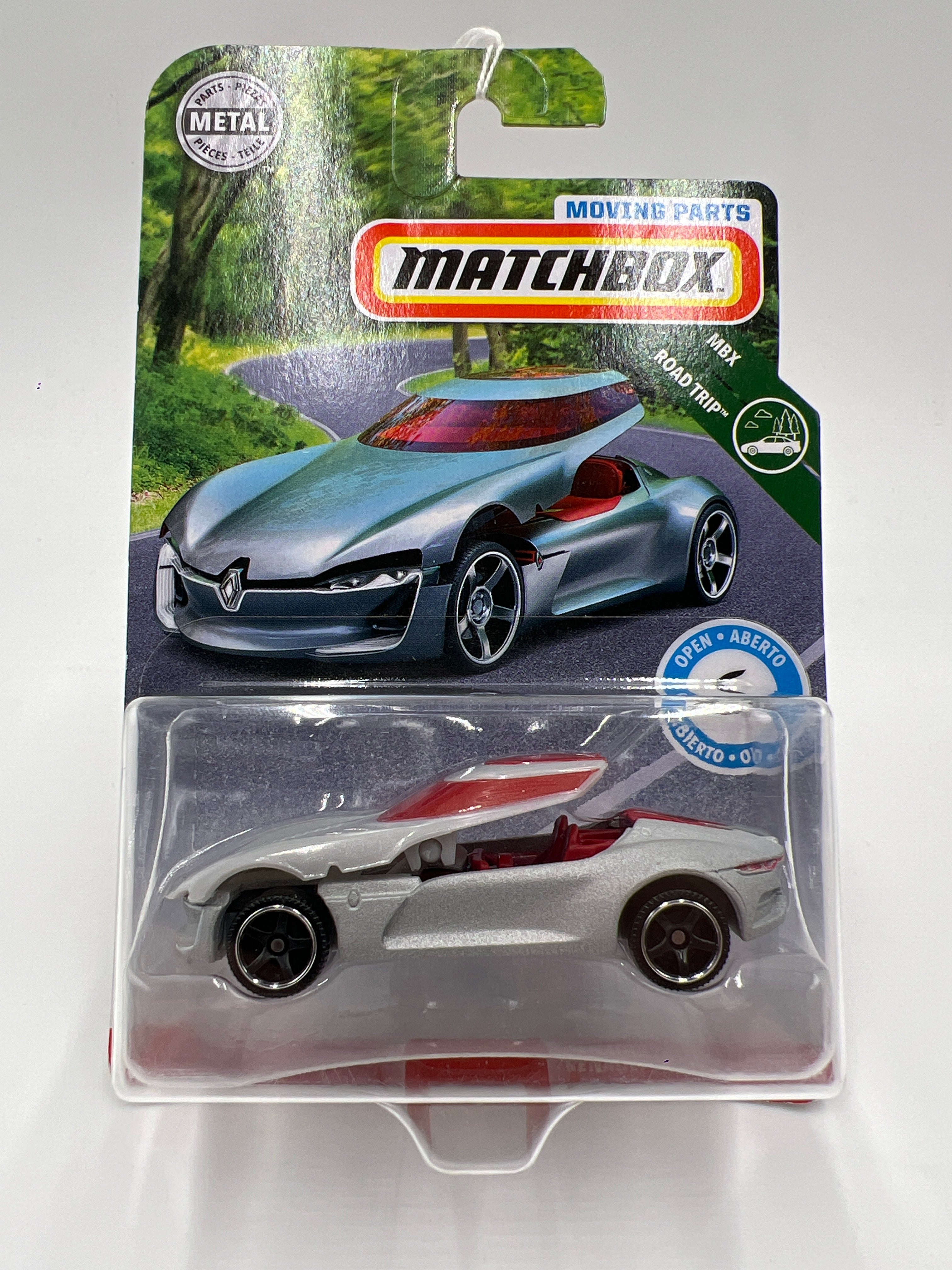ユリカピ【美品】メトロ　マインドイレイザーと時の汽車セット Matchbox Moving Parts MBX Road Trip Renault Trezor Concept Silver