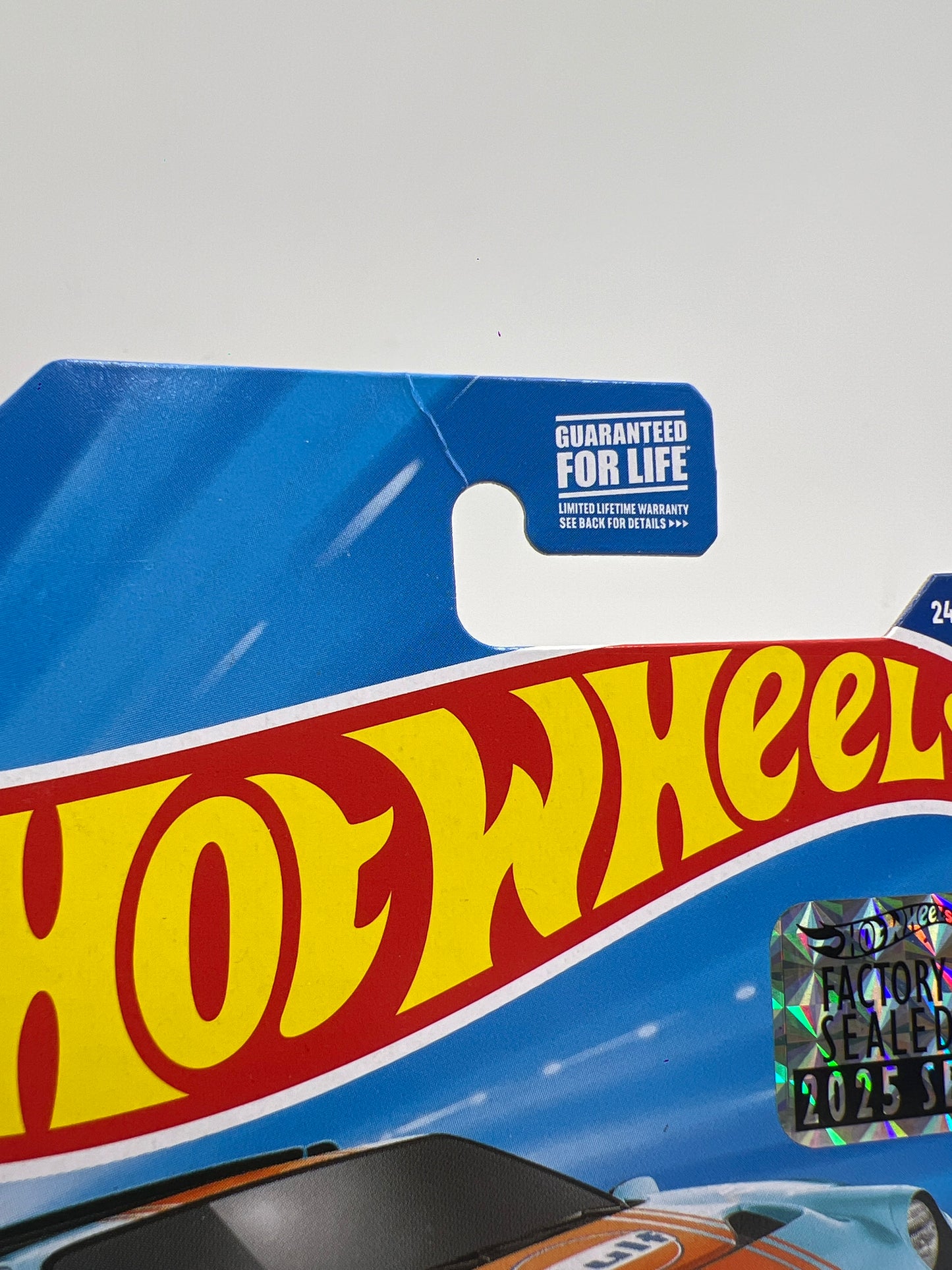 2025 Hot Wheels Factory Sealed Super Treasure Hunt #247 Ford RS200 Gulf Blue W/Protector J Hook Crease