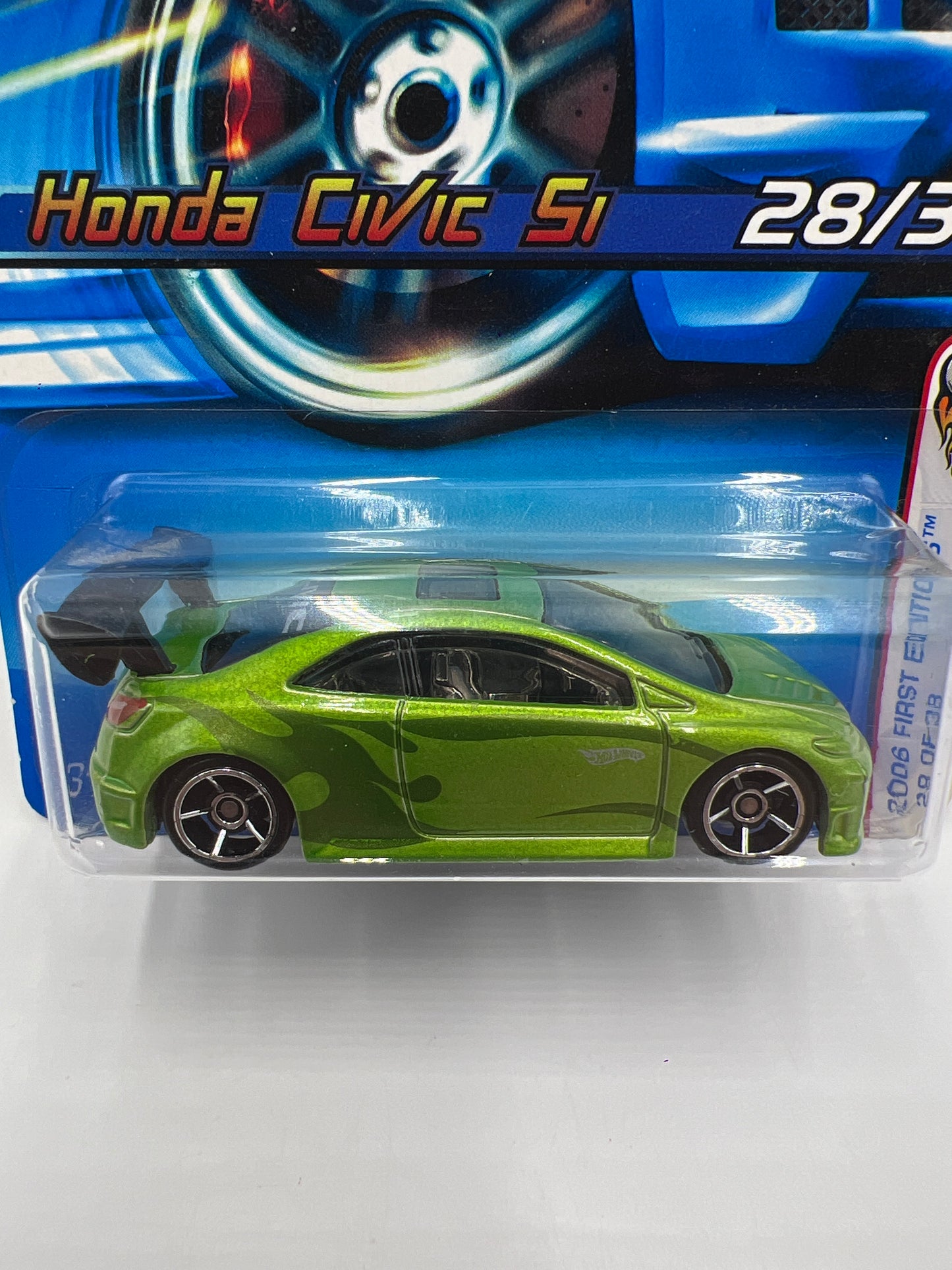 2006 Hot Wheels First Editions #28 Honda Civic Si Green