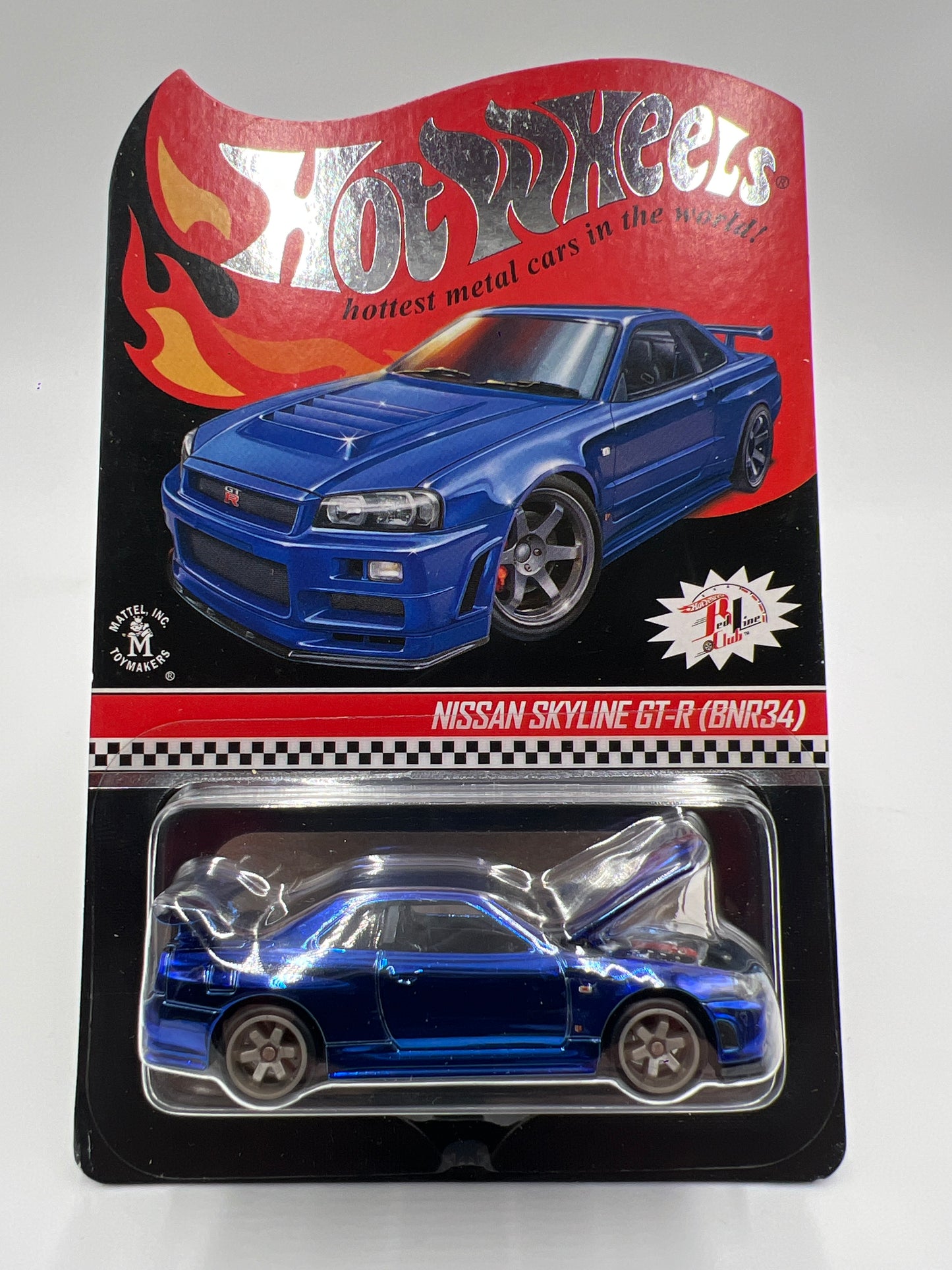 2019 Hot Wheels RLC #10433/12500 Nissan Skyline GT-R BNR34 Blue W/Protector