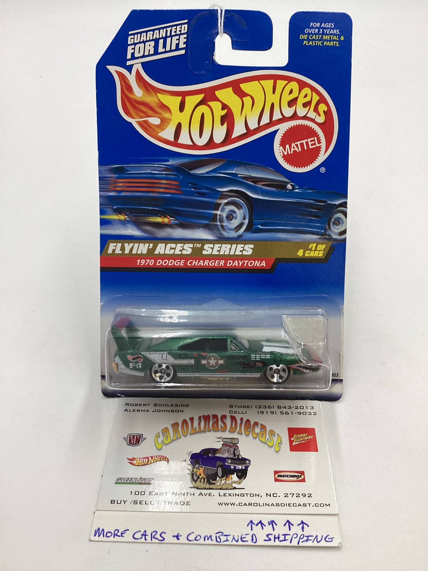 1998 Hot wheels Flying Aces #737 1970 Dodge Charger Daytona 59F