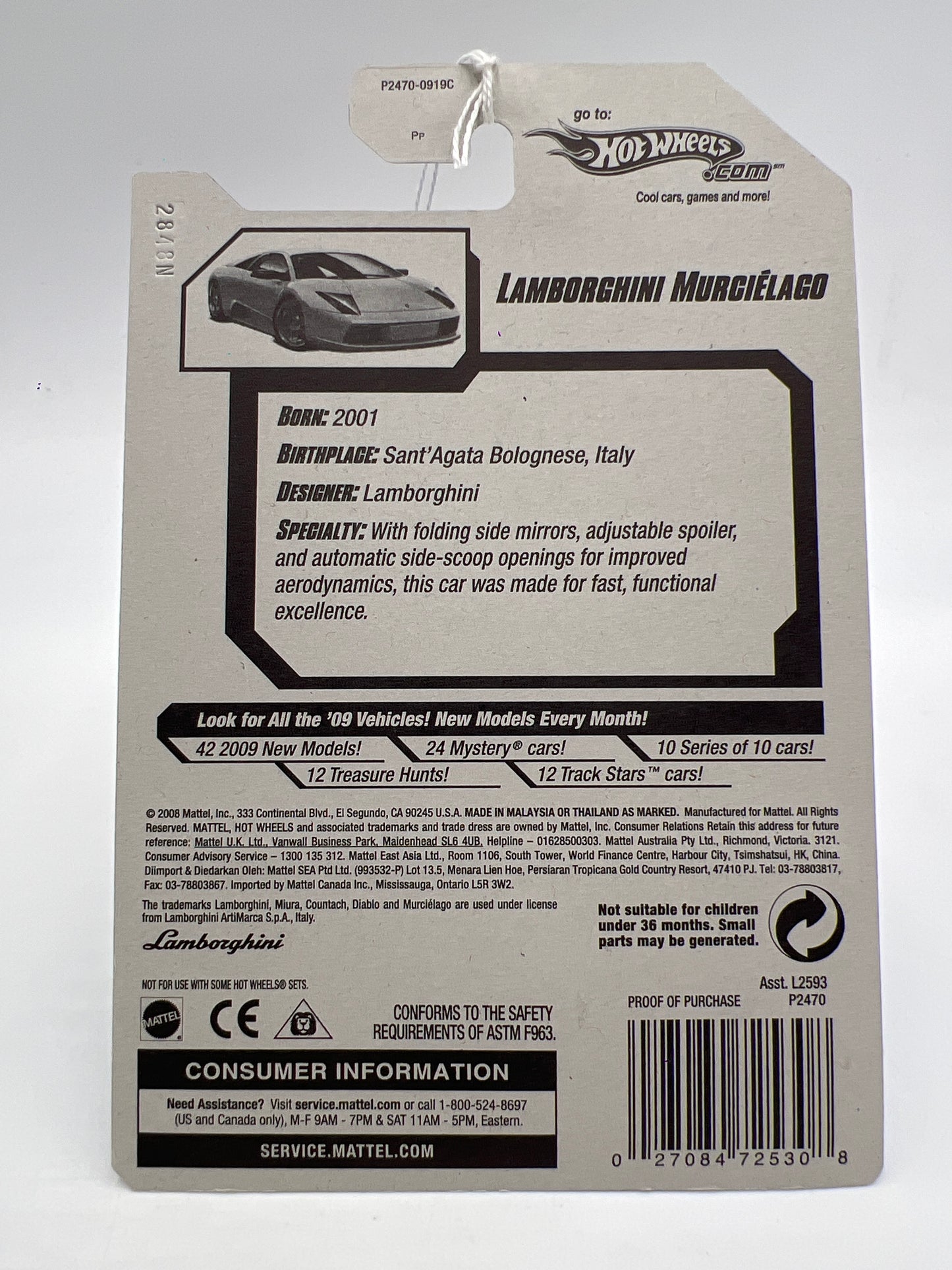 2009 Hot Wheels Dream Garage #150 Lamborghini Murcielago Green 102C