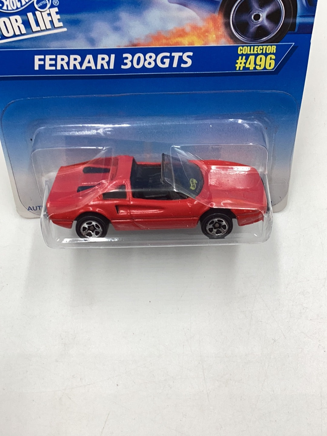 Hot wheels #496 Ferrari 308 GTS New! on card with protector