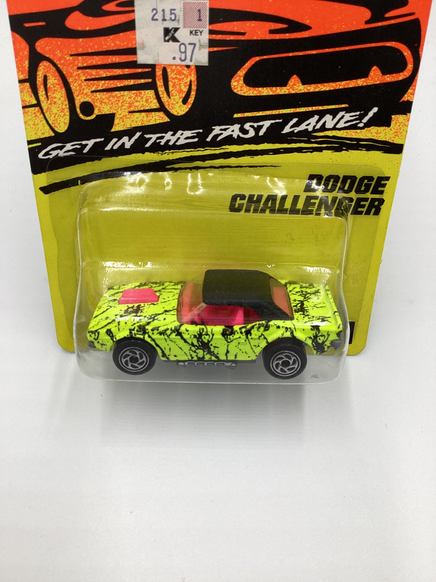 Matchbox Super Fast Get In The Fast Lane #1 Dodge Challenger Neon Yellow 207D