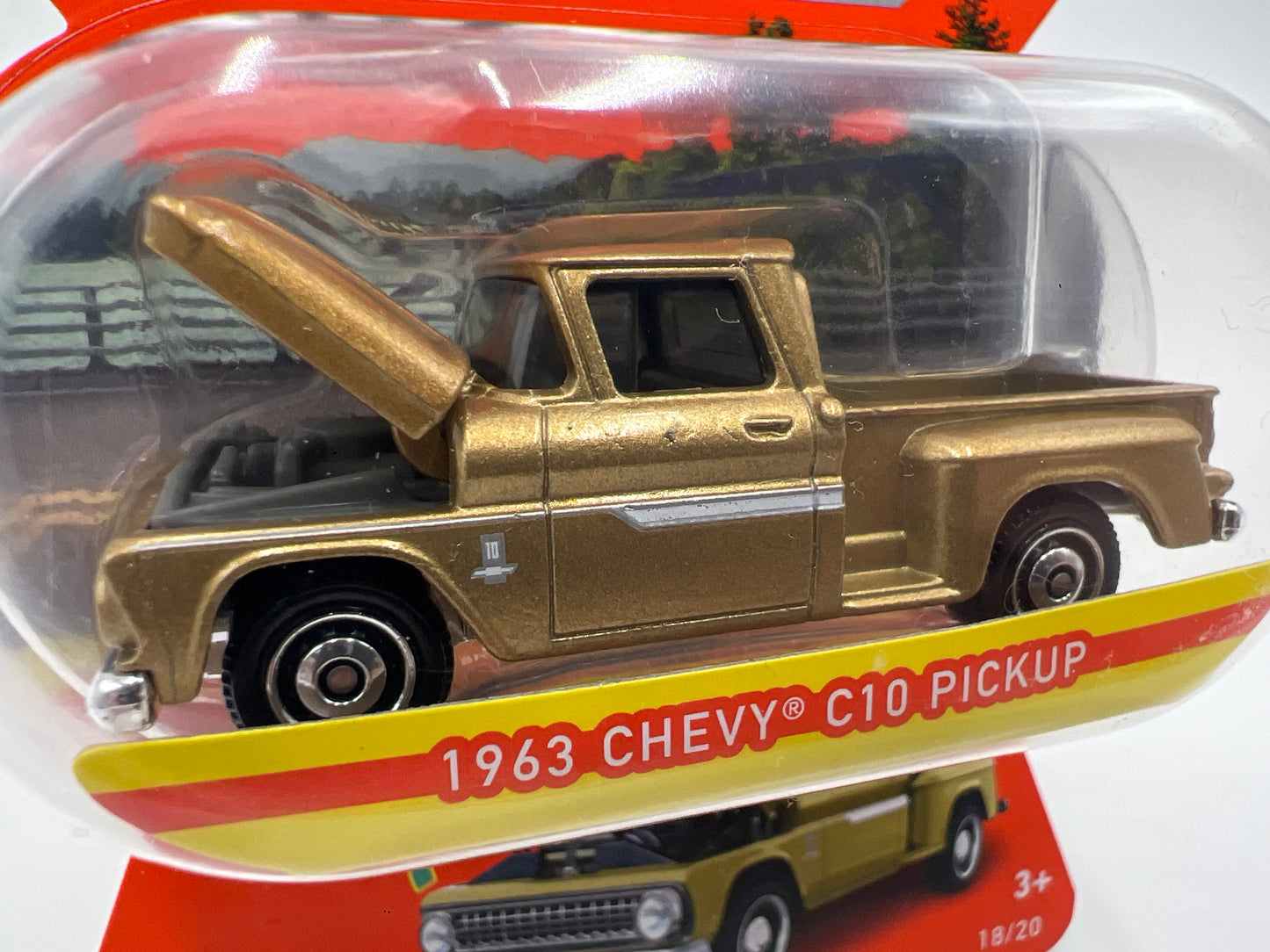 Matchbox Moving Parts #18 1963 Chevy C10 Pickup Gold 164D