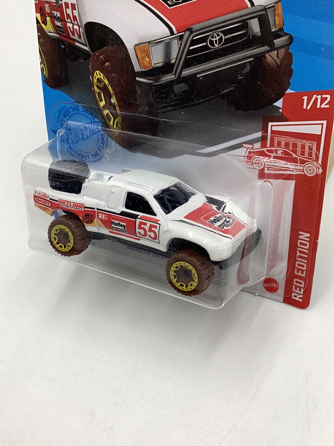 2020 Hot Wheels #4 Red Edition Toyota Off-Road Truck