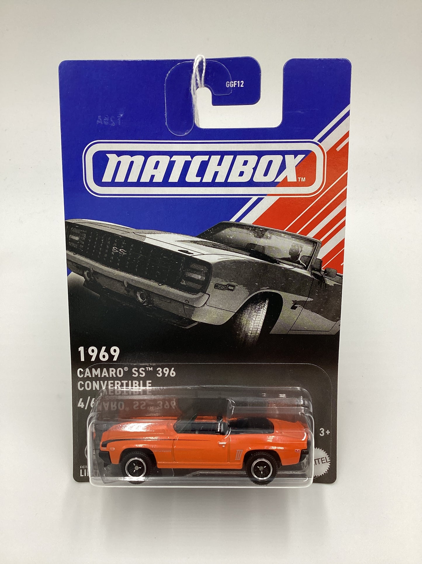 2024 Matchbox American Convertibles #4 1969 Camaro SS 396 Covertible Orange 162F