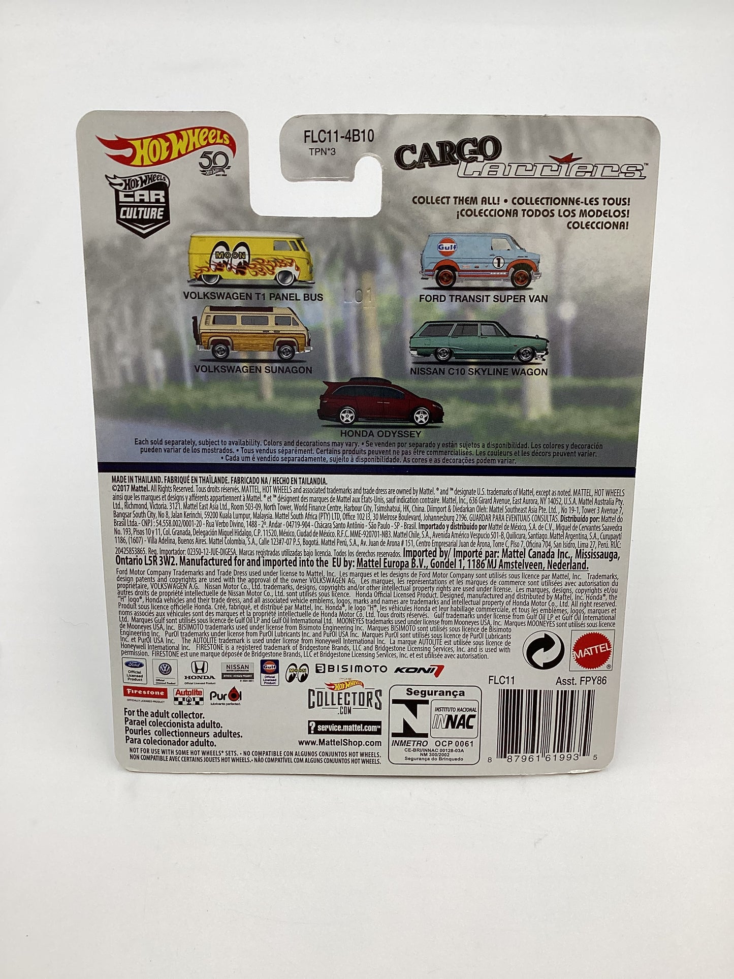 Hot wheels Car Culture Cargo Carriers #5 Honda Odyssey Red with protector