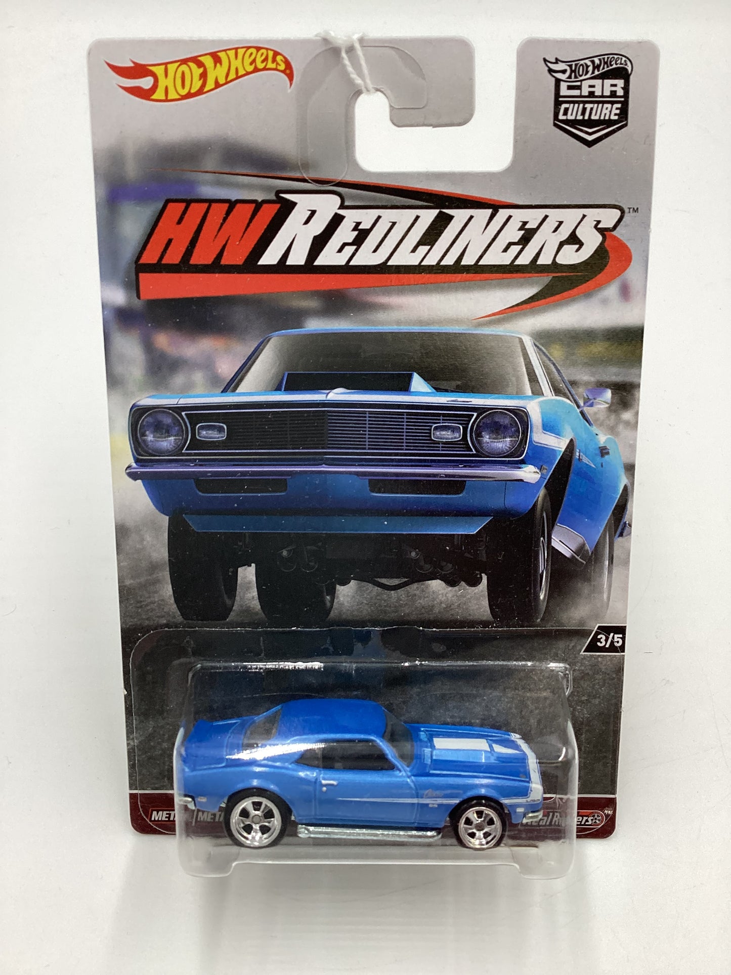 2017 HotWheels Car Culture Redliners #3 68 Copo Camaro Blue 245L