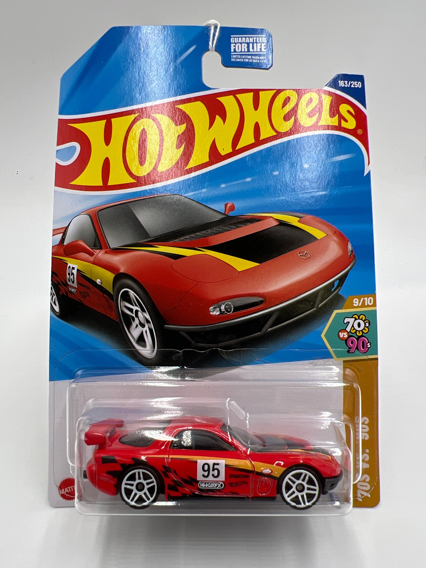 2025 Hot Wheels N Case 70s Vs 90s #163 95 Mazda RX-7 Drift Red 87i
