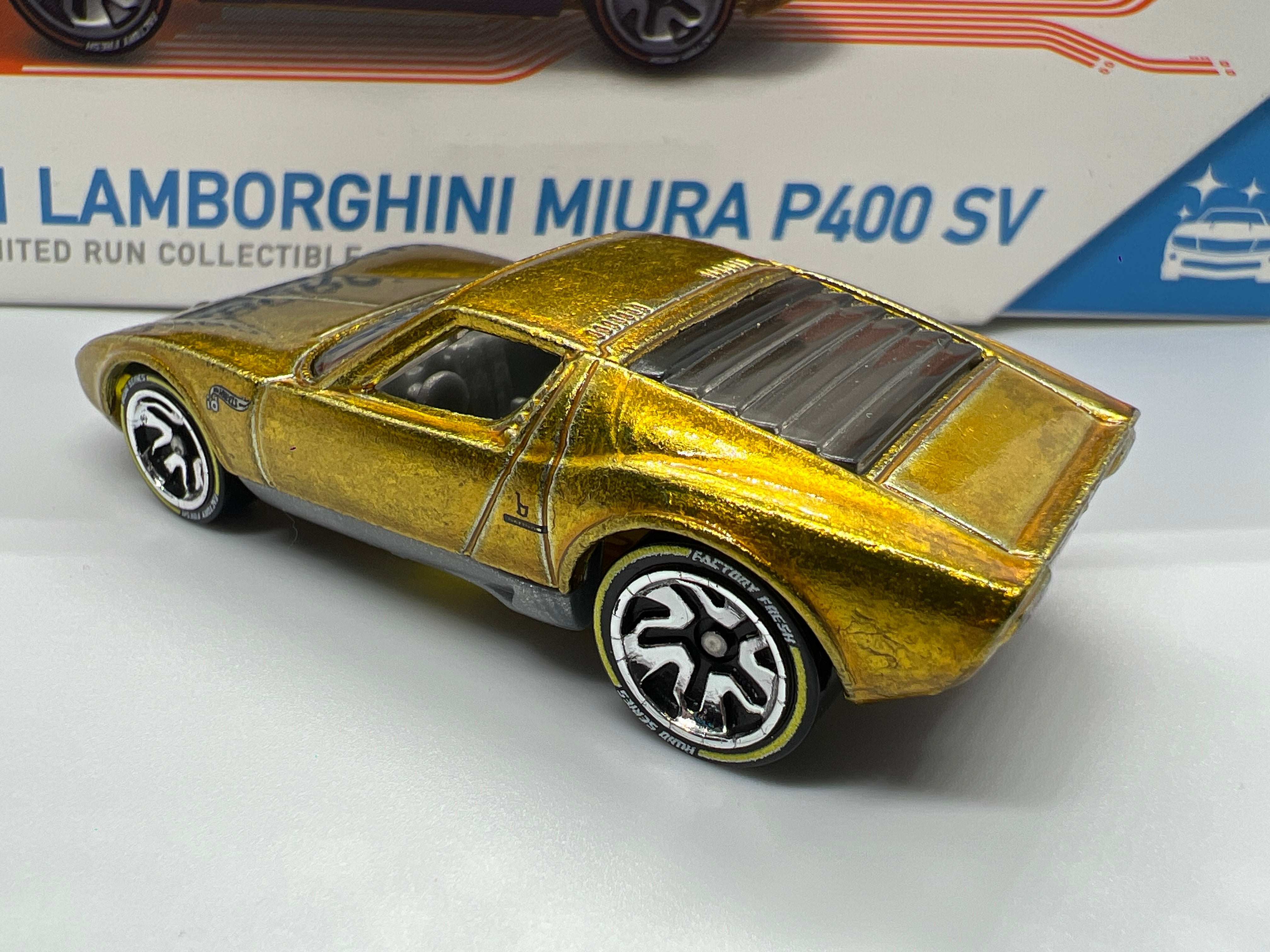 Hot Wheels ID Series 1 #3 71 Lamborghini Miura P400 SV Gold Opened