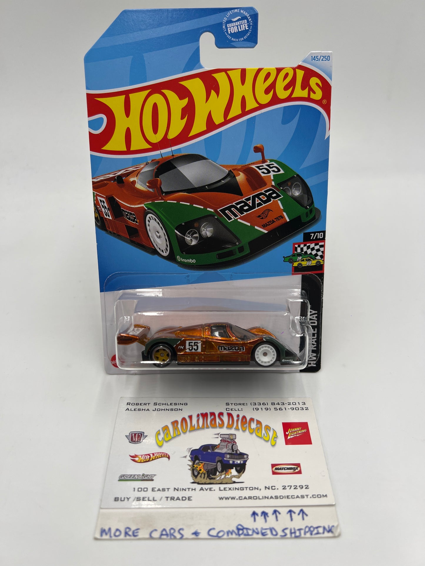 2024 Hot Wheels Super Treasure Hunt #144 Mazda 787B Orange W/Protector