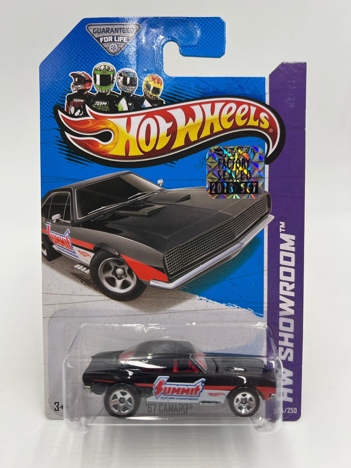 2013 Hot Wheels Factory Sealed Super Treasure Hunt & Regular #244 67 Camaro Black Summit W/Protector