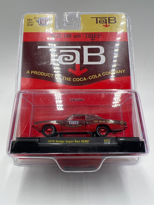 M2 Machines Coca Cola Tab CHASE 1970 Dodge Super Bee Hemi Brown/Red A25