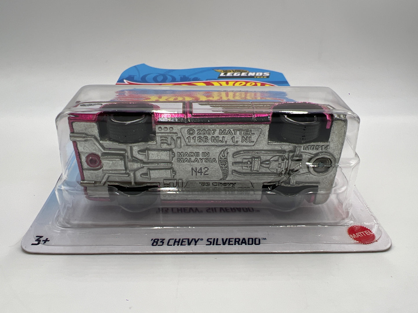 2021 Hot Wheels Legends Tour 83 Chevy Silverado Pink W/Protector