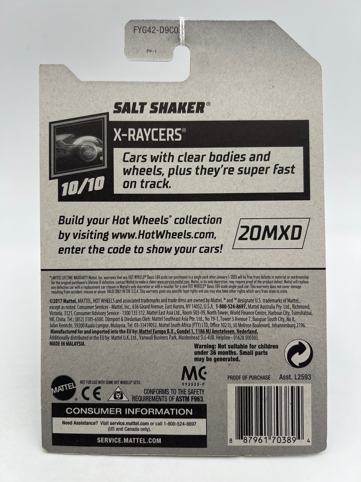 2019 Hot Wheels Walmart Exclusive Zamac 9 #150 Salt Shaker 143i