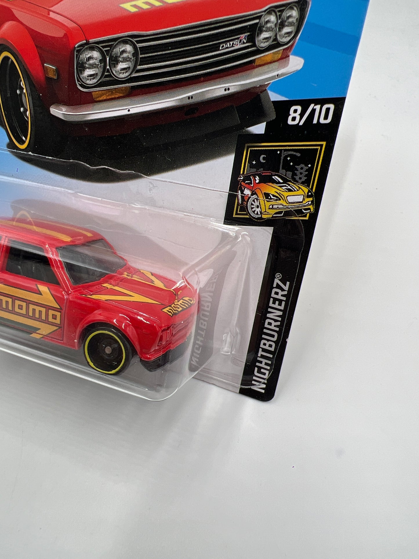 2019 Hot Wheels Factory Sealed Nightburnerz #97 71 Datsun 510 Momo Red SR