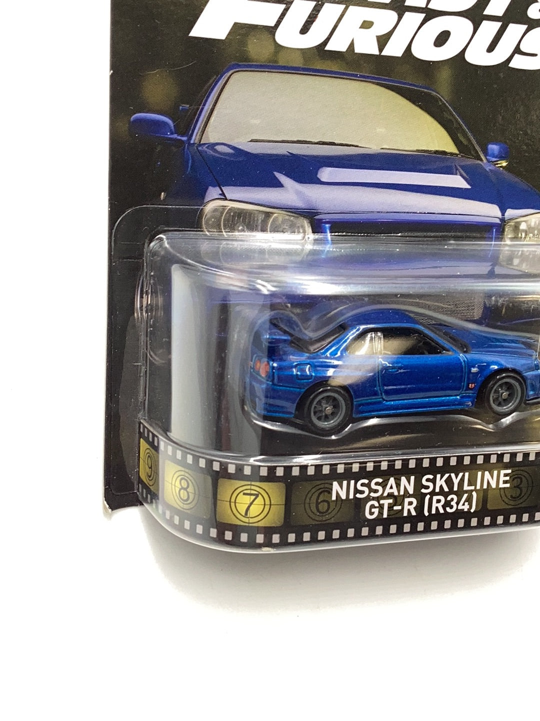 Hot wheels retro entertainment Fast & Furious Nissan Skyline GT-R (R34) W/Protector
