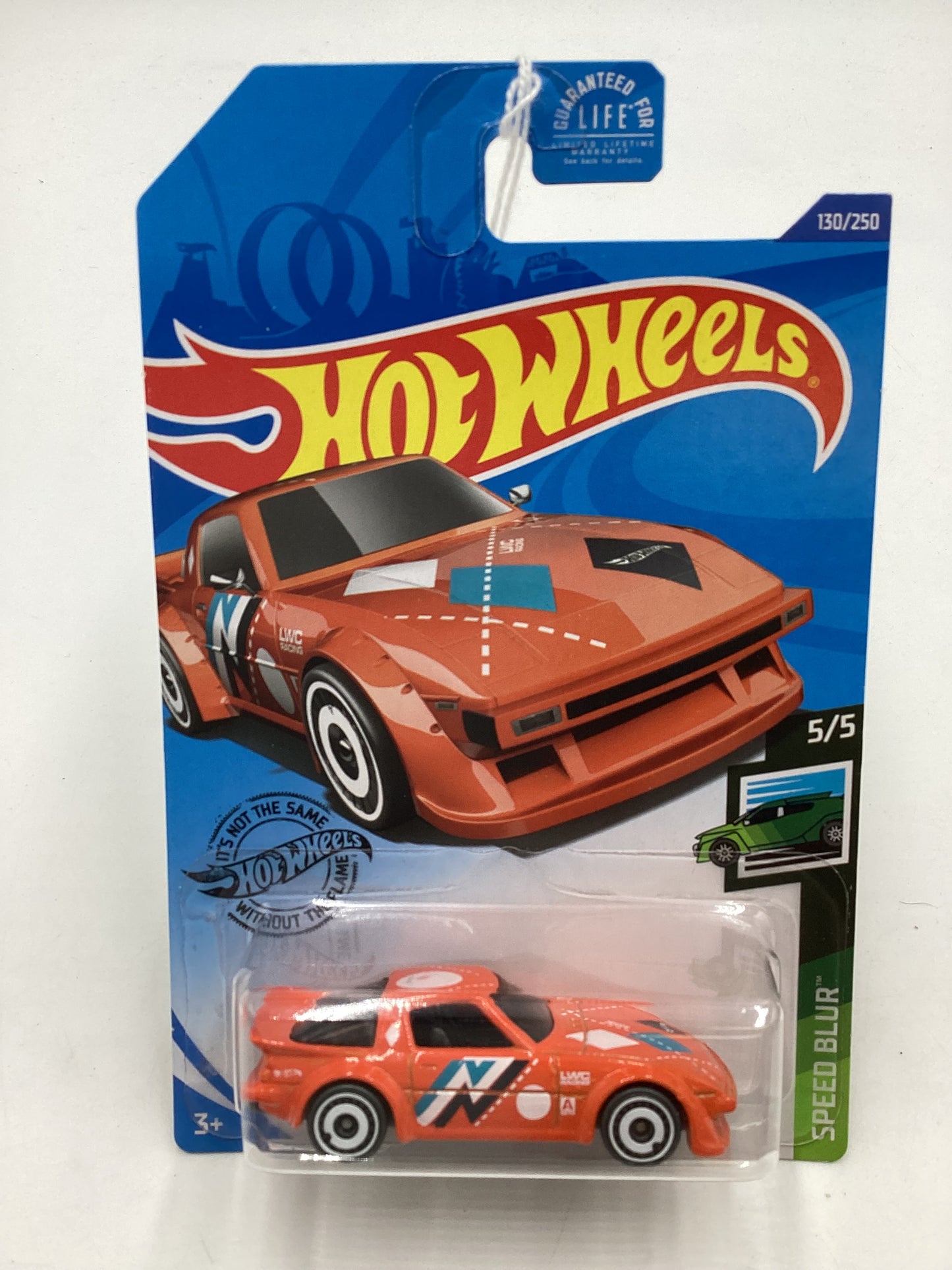 2020 Hot wheels Speed Blur #130 95 Mazda RX-7 Orange 86D