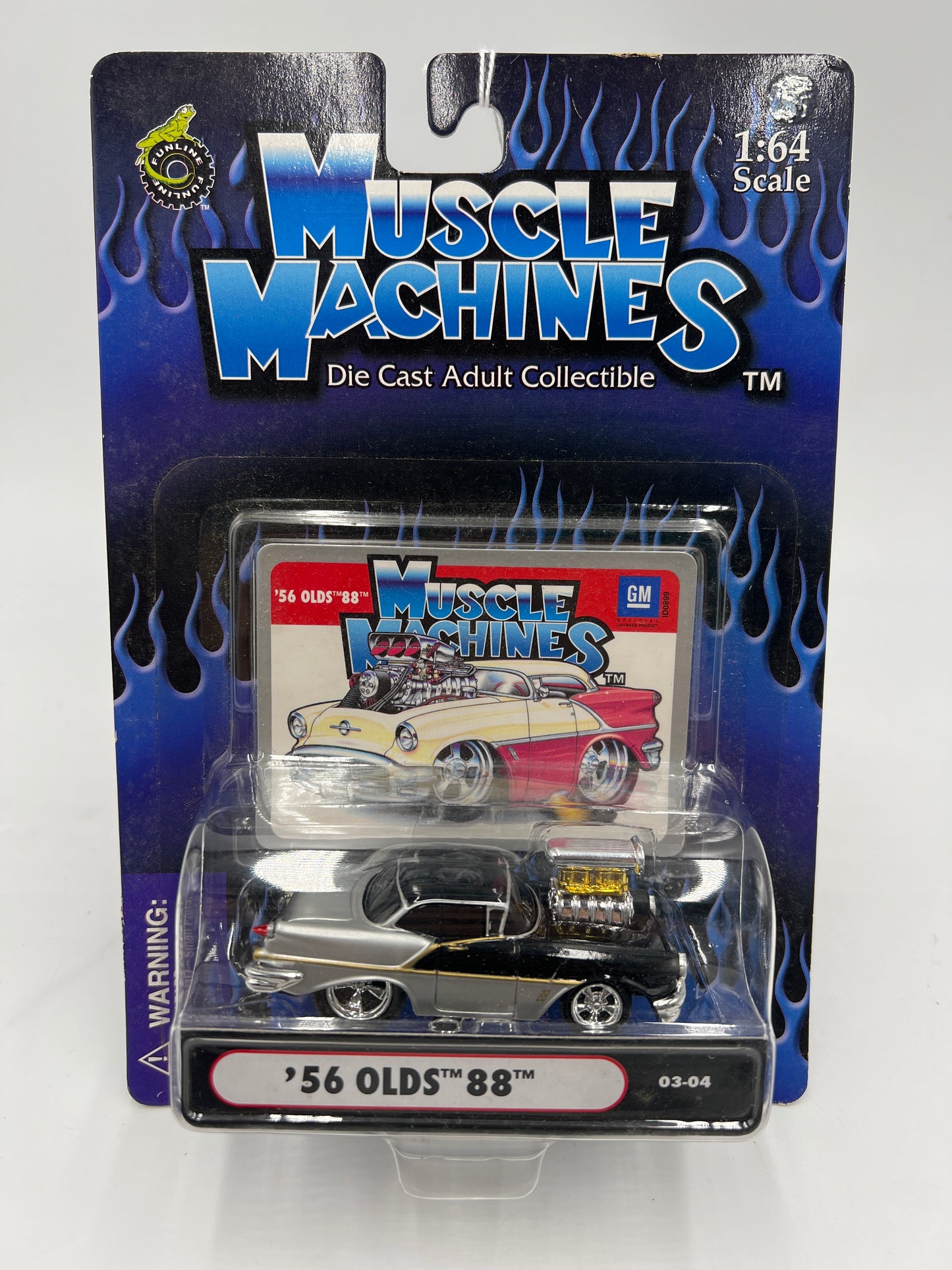 Muscle Machines 56 Olds 88 Black/Silver 03-04 222E