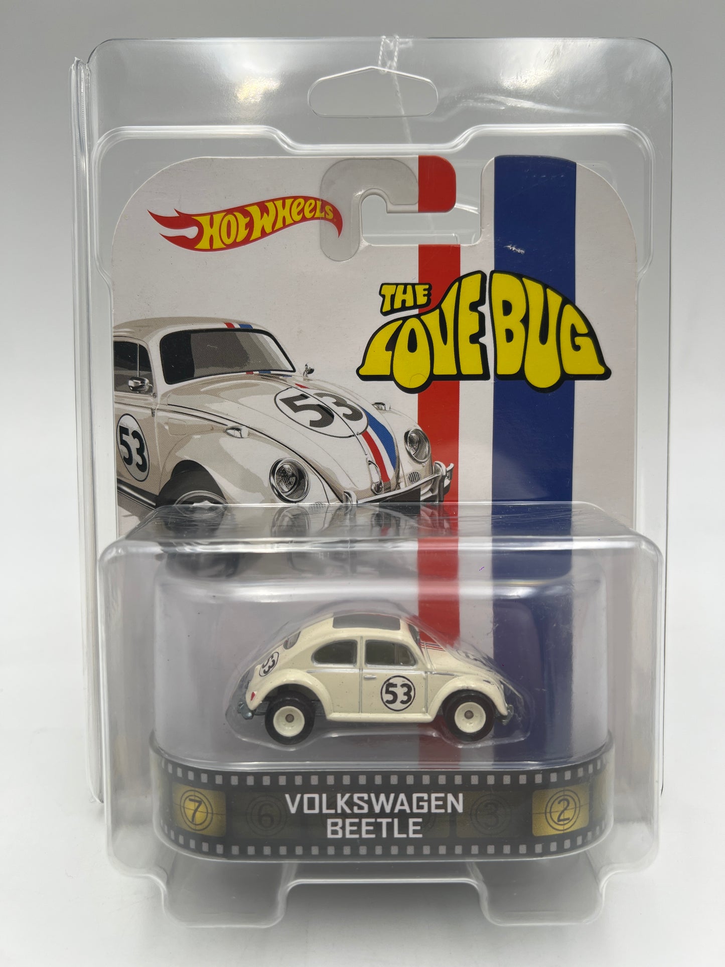 Hot Wheels Retro Entertainment The Love Bug Volkswagen Beetle Herbie W/Protector