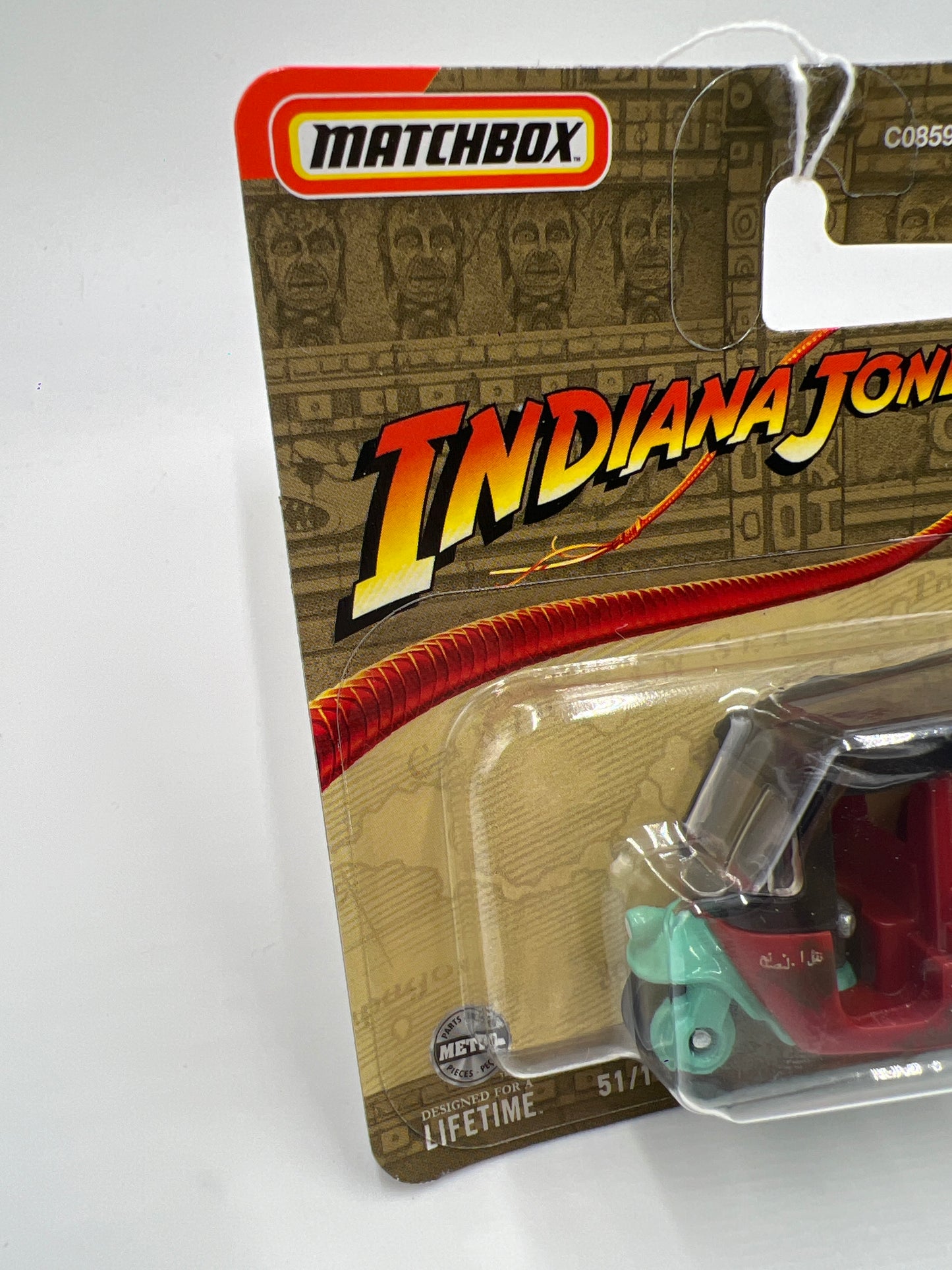 2024 Matchbox #51 Indiana Jones MBX Tangiers Tuk Tuk Red Short Card 212B