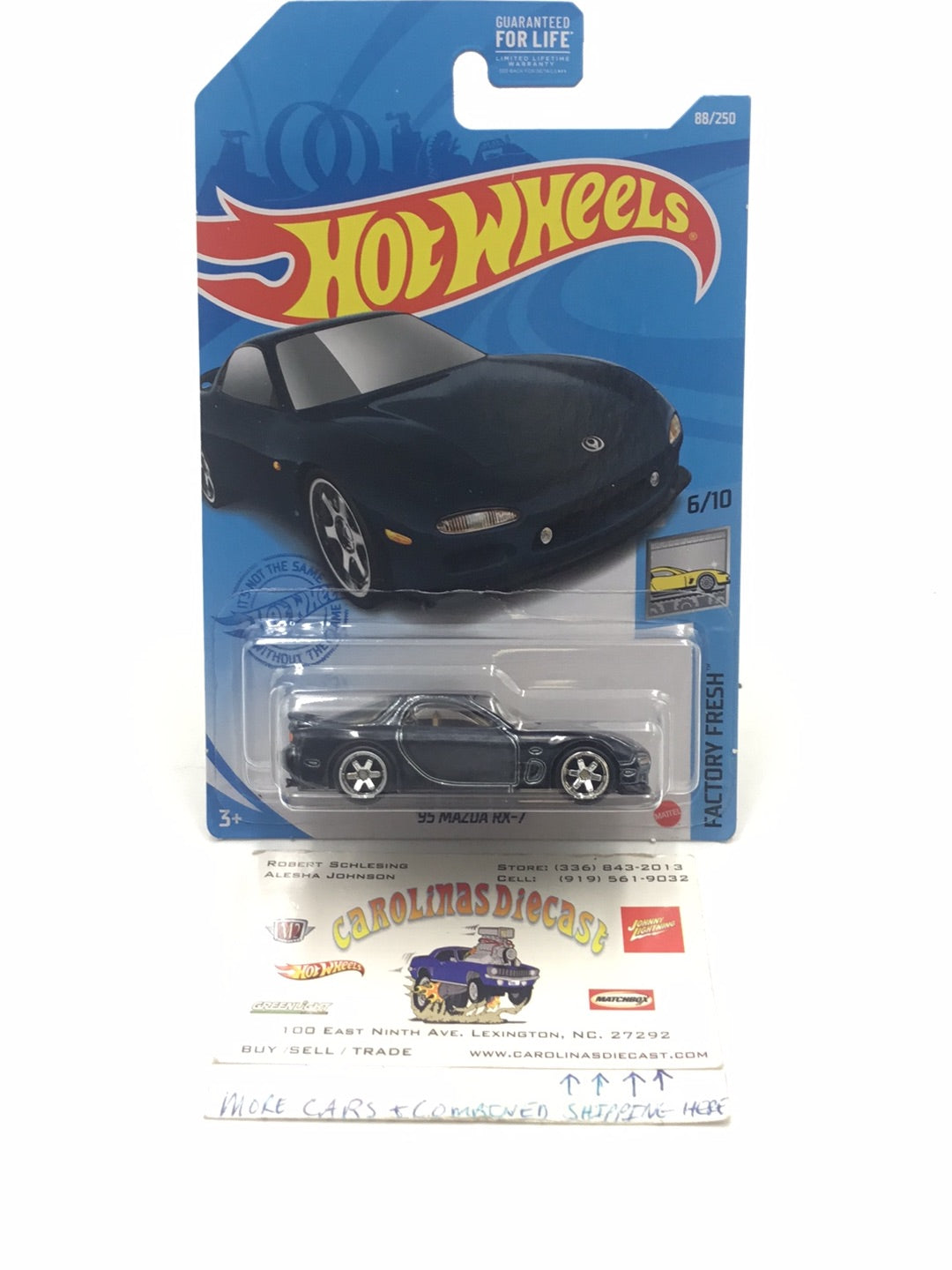 2021 hot wheels super treasure hunt 95 Mazda RX-7 W/Protector