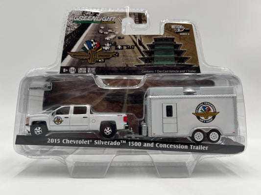 Greenlight Hitch & Tow Series 6 IMS 2015 Chevrolet Silverado 1500 and Concession Trailer