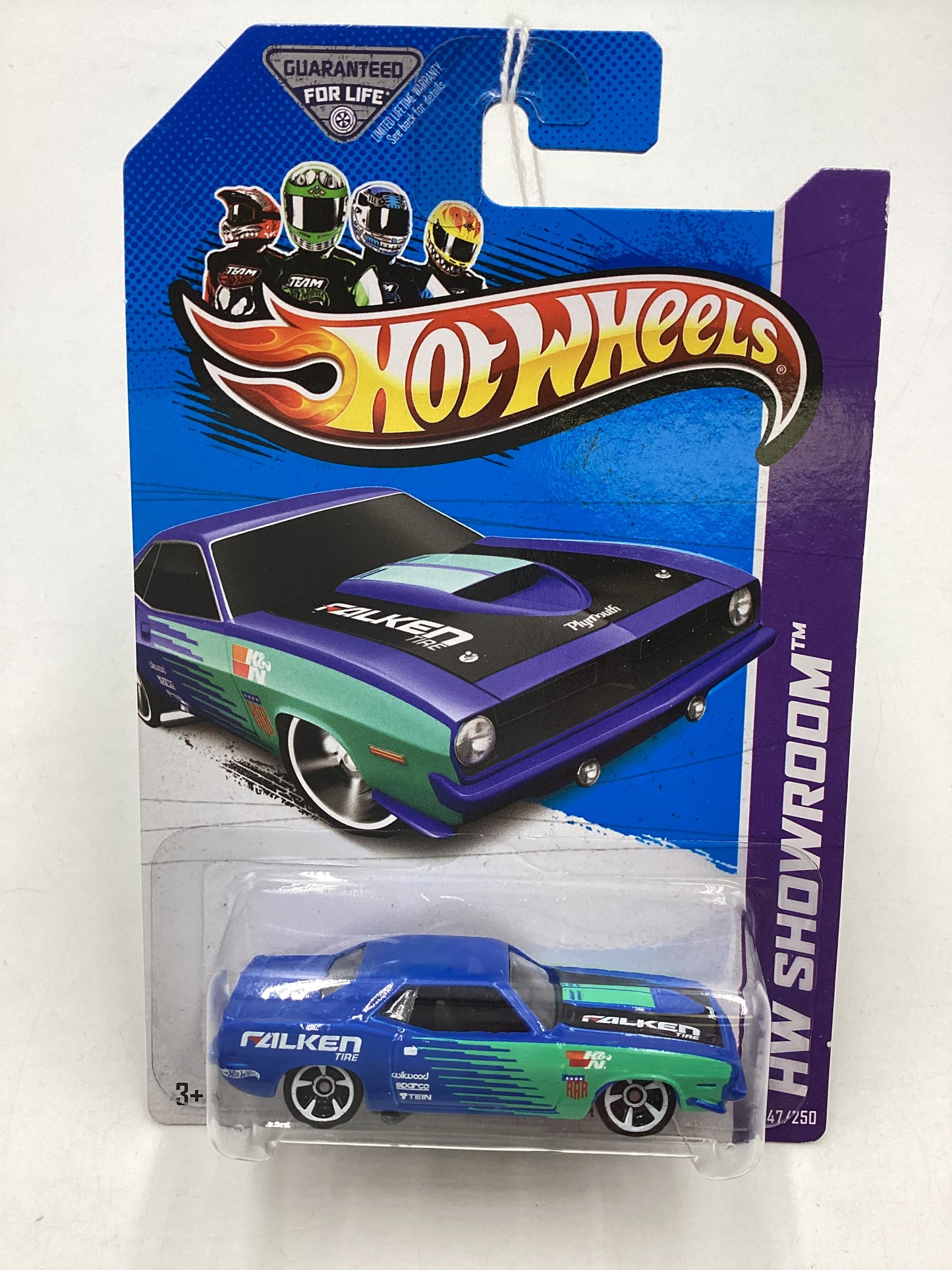 2013 Hot Wheels #247 70 Plymouth AAR Cuda Falken 43B