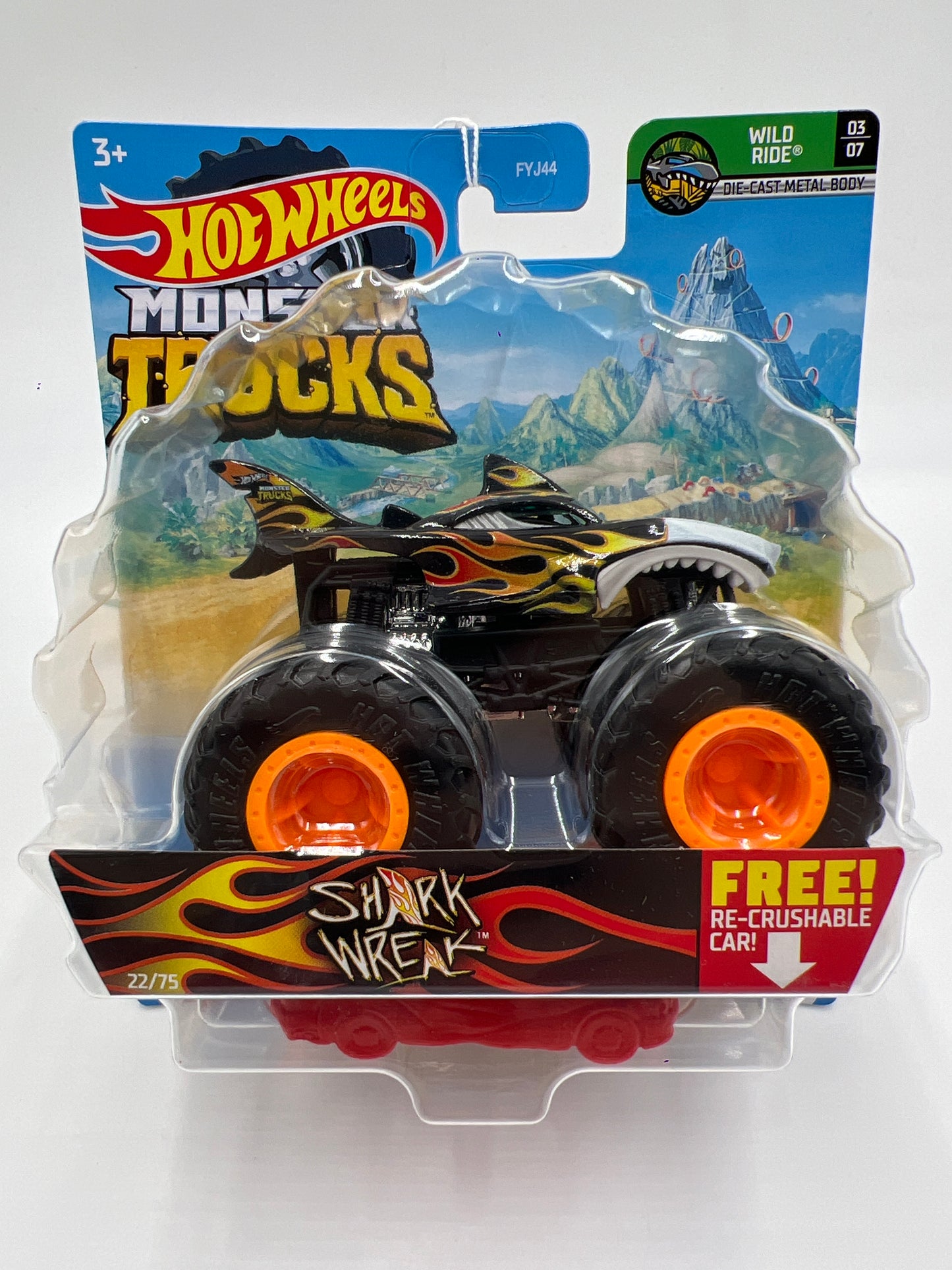 Hot Wheels Monster Trucks Wild Ride #22 Shark Wreak 130B