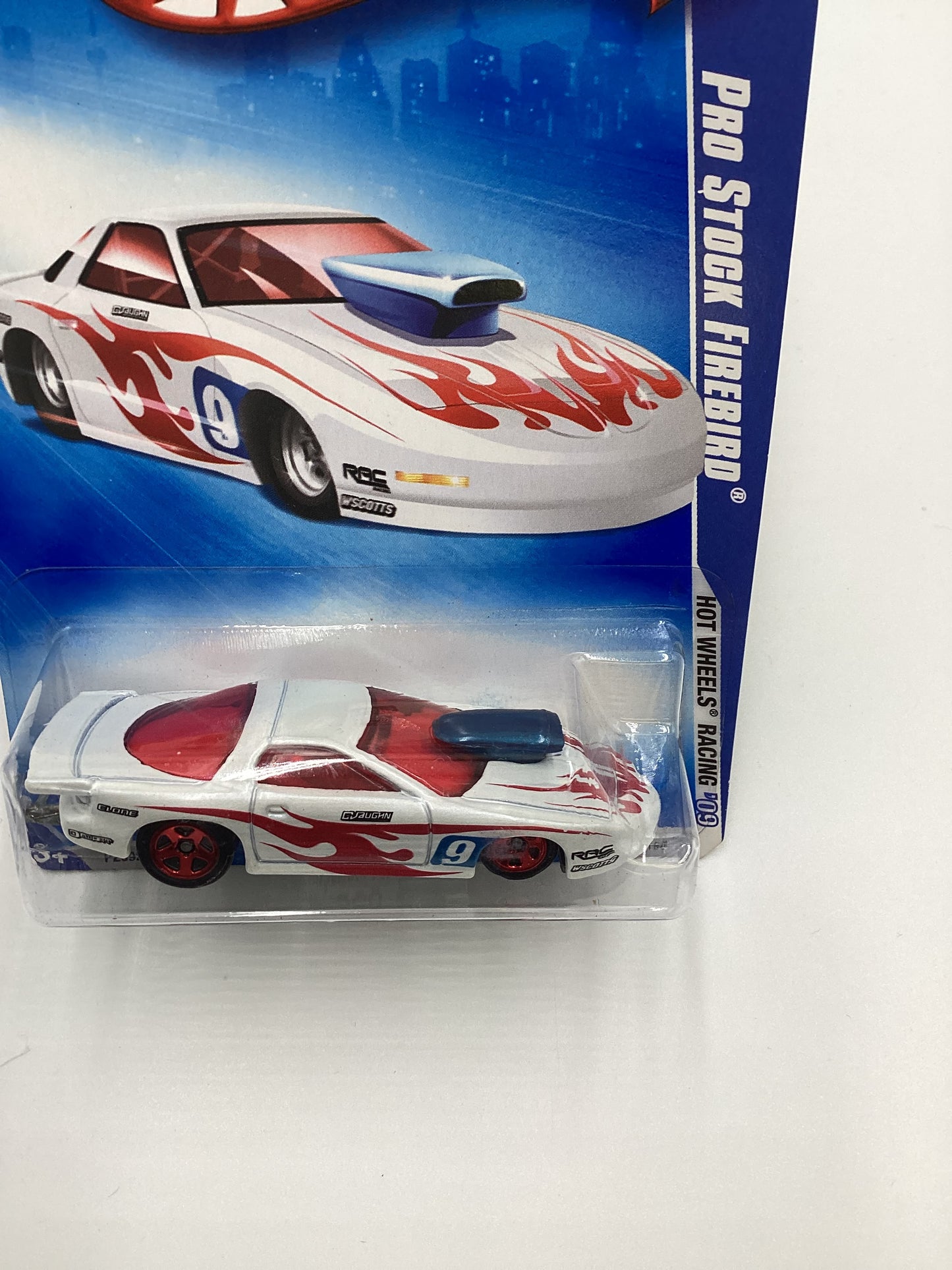 2009 Hot Wheels #072 Pro Stock Firebird White 41G