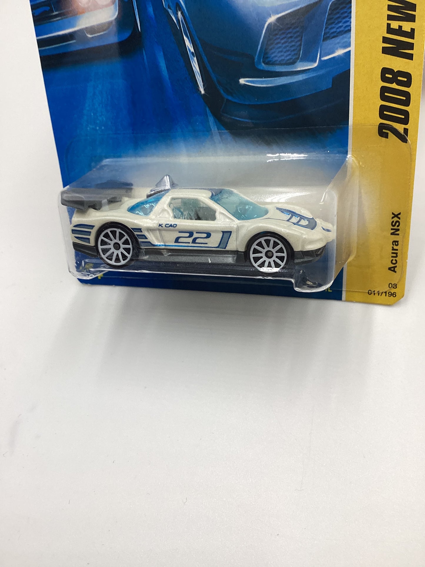 Hot Wheels 2008 new models #11 Acura NSX White 106A