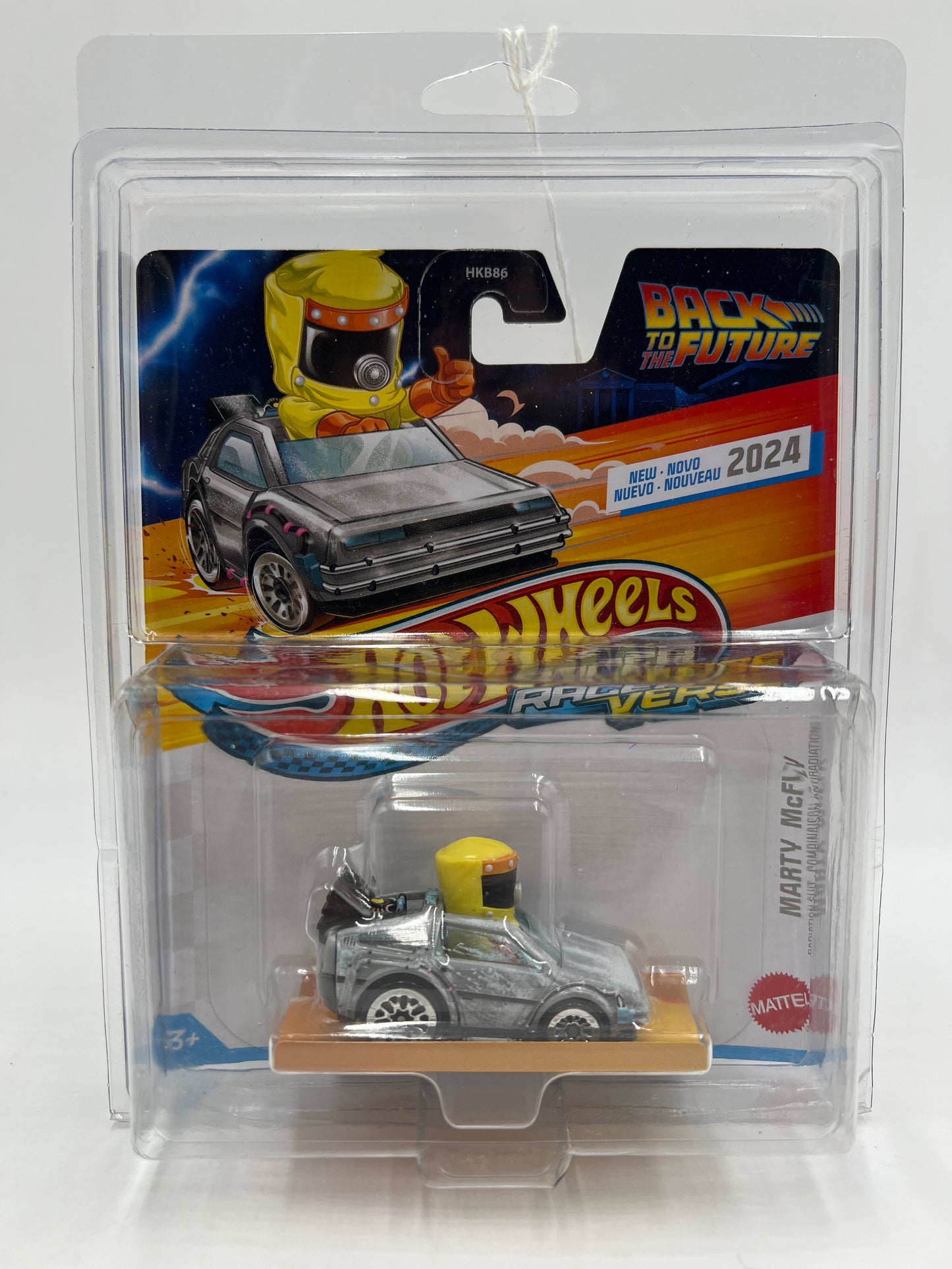 2024 Hot Wheels Racer Verse Back To The Future CHASE Marty McFly Radiation Suit W/Protector