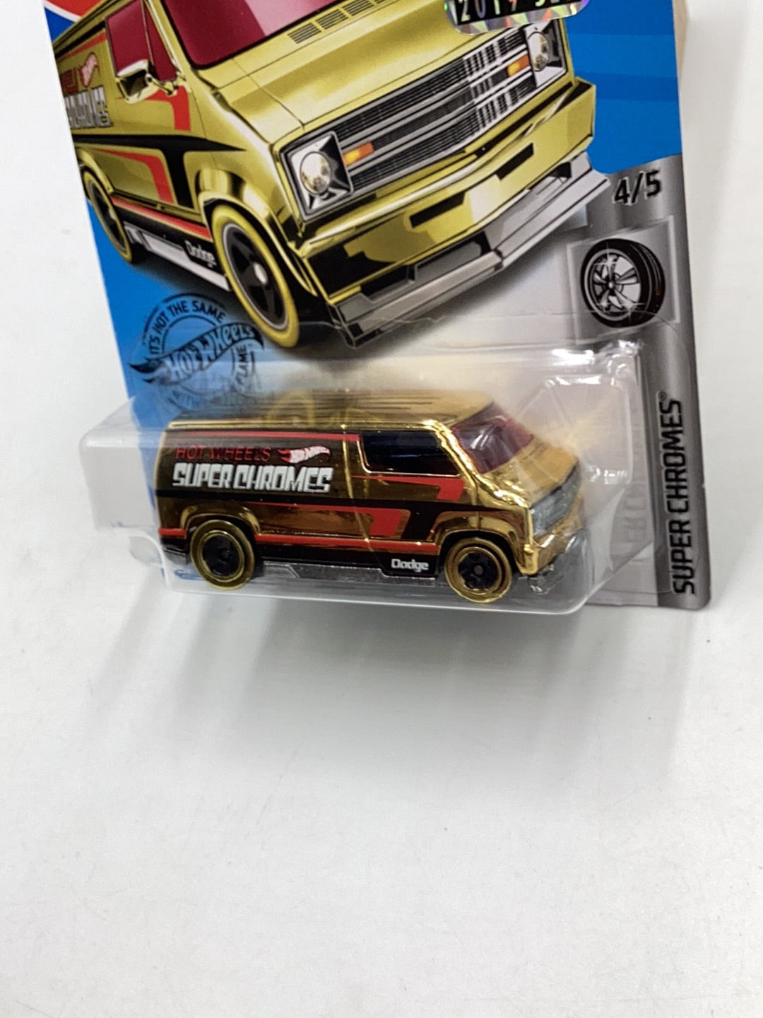 2019 Hot wheels #23 Custom 77 Dodge Van Gold Factory Sealed 43B