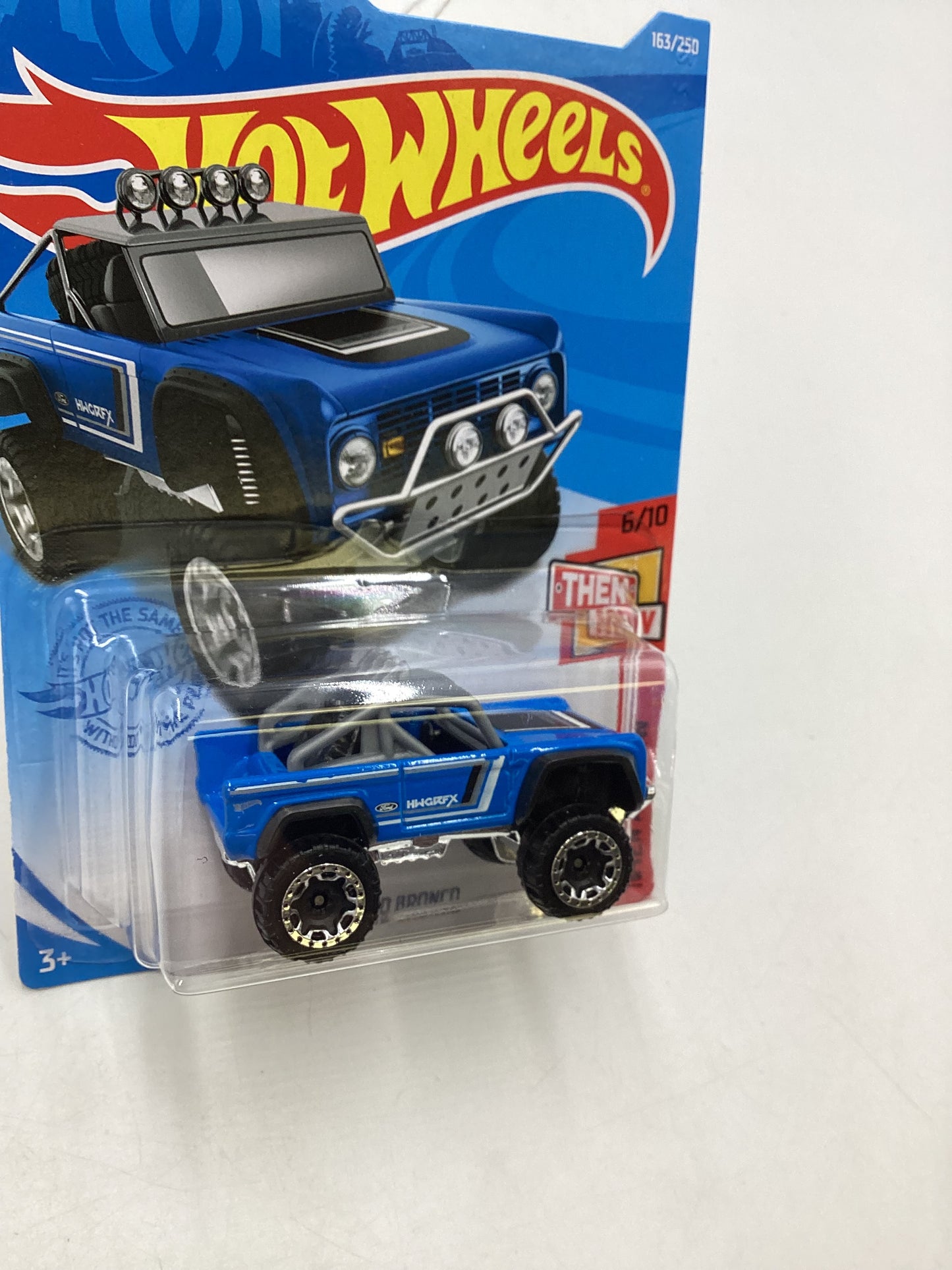 2021 Hot Wheels #163 Custom Ford Bronco Blue 35H