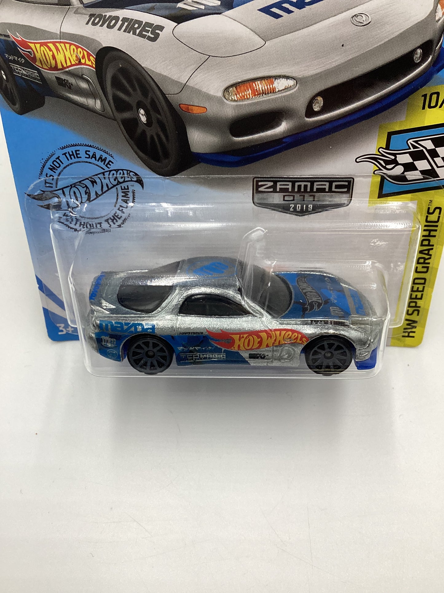 2019 Hot Wheels #27 95 Mazda RX-7 Walmart Exclusive Zamac #11 Mad Mike 143G
