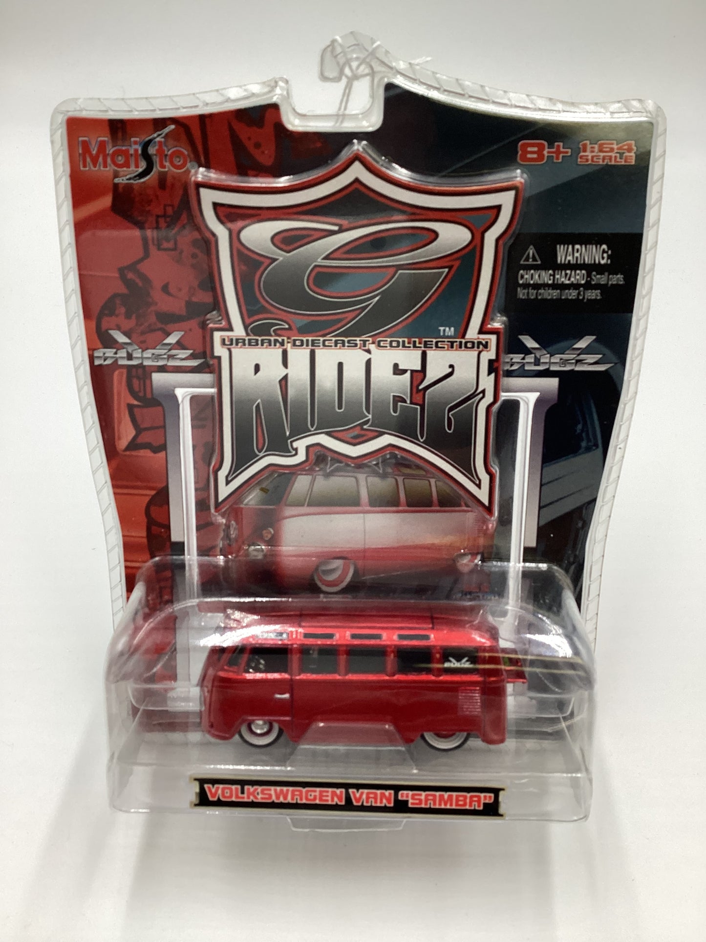 2006 Maisto G Ridez V Bugz Volkswagen Van Samba Red 215A