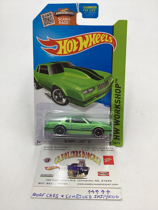 2015 Hot Wheels Kmart Exclusive #230 86 Monte Carlo Green 235A