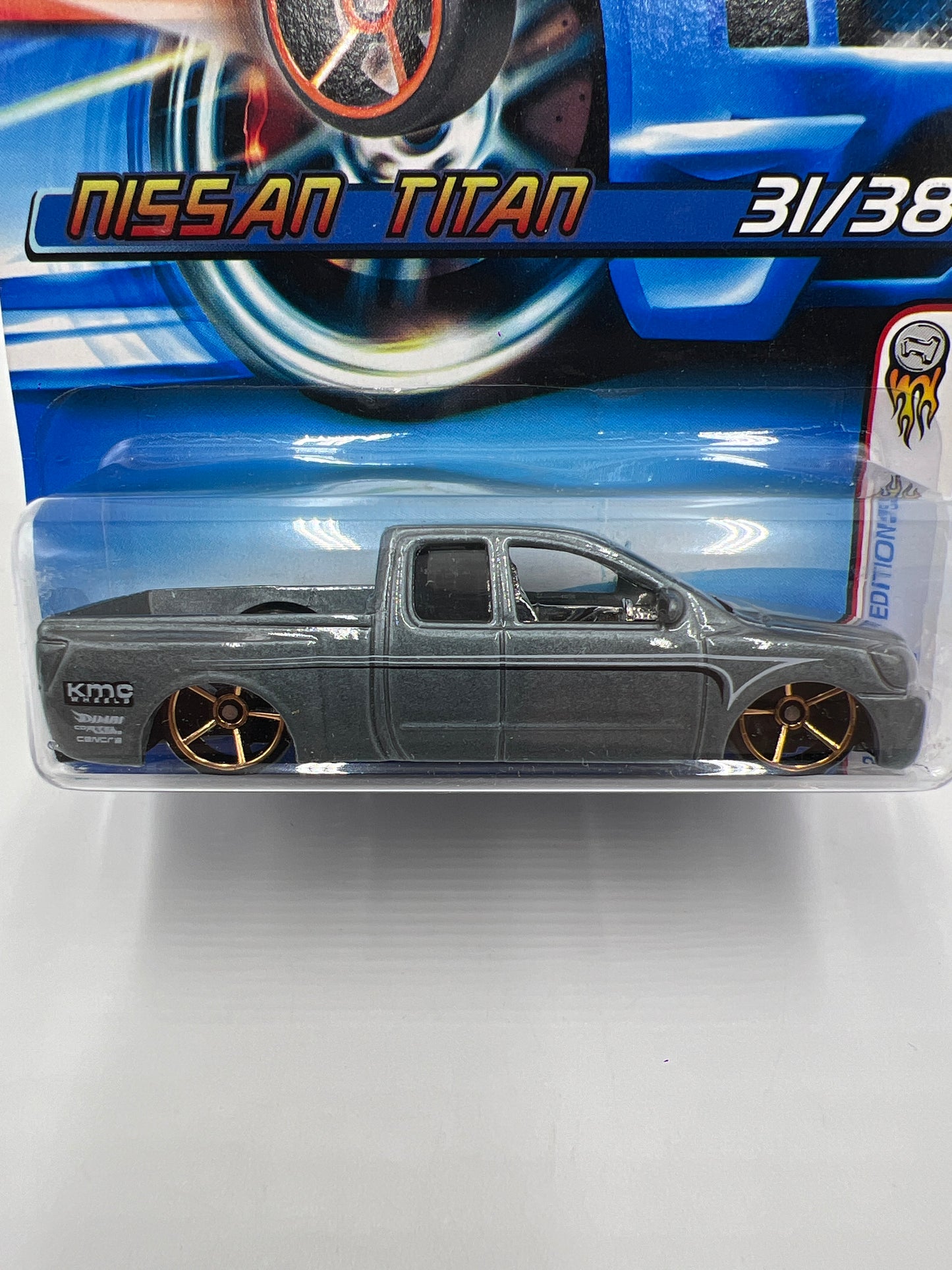 2006 Hot Wheels First Editions #31 Faster Than Ever Nissan Titan Silver W/Protector