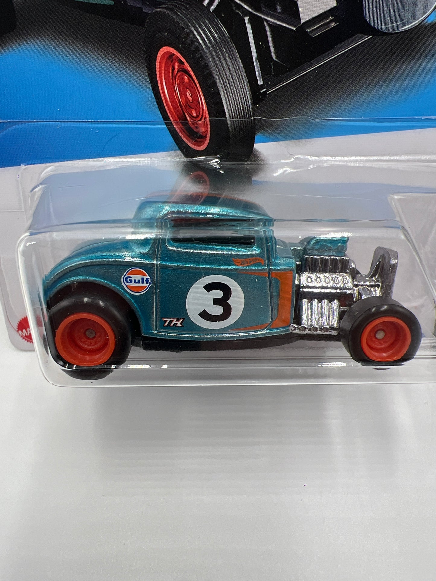 2022 Hot Wheels Super Treasure Hunt #237 32 Ford Gulf Blue W/Protector