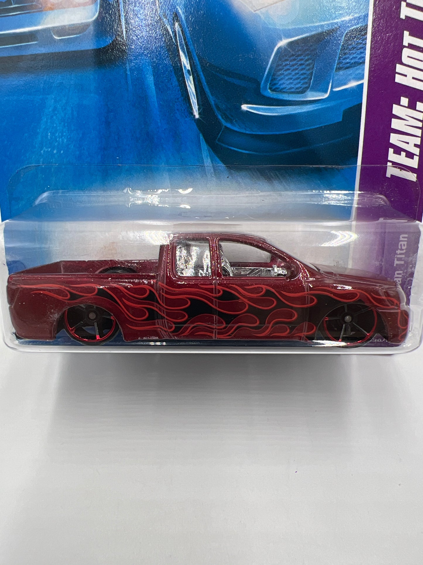 2008 Hot Wheels Team Hot Trucks #139 Nissan Titan Red 82C